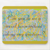 Verwaistes schwarzes Zitat, kann Sie mich tun eine Mousepad (Vorne)