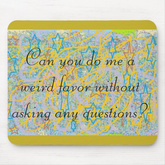 Verwaistes schwarzes Zitat, kann Sie mich tun eine Mousepad (Vorne)