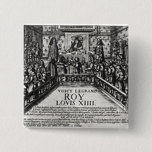 Verwaltengerechtigkeit Louis XIV Button (Vorderseite)