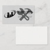 Verwaltung von Gebäude | Handyman | Tools Visitenkarte (Vorne/Hinten)