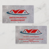 Verwaltung von Vermögenswerten | Immobilien-Anwese Terminkarte (Vorne/Hinten)