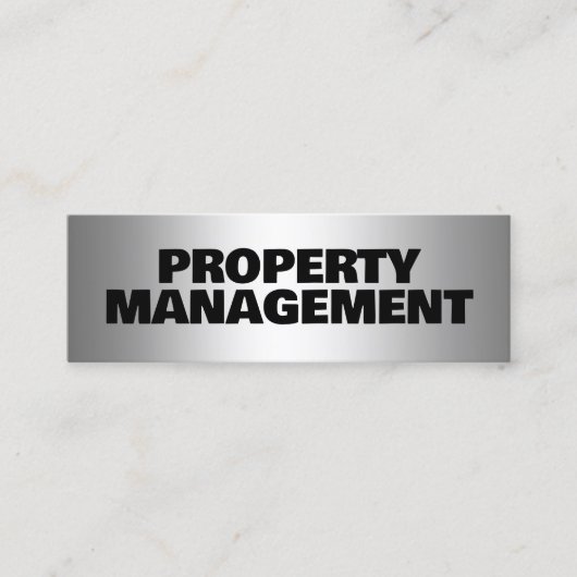 Verwaltung von Vermögenswerten Mini Visitenkarte (Vorderseite)