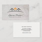 Verwaltung von Vermögenswerten | Realtor Agent Visitenkarte (Vorne/Hinten)