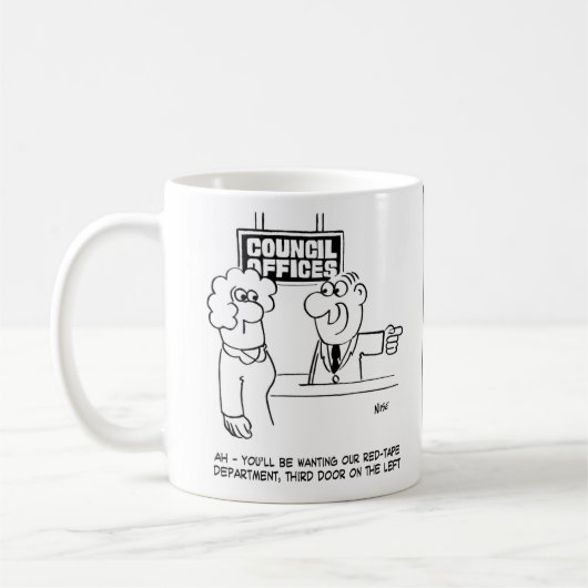 Verwaltungsabteilung des Gemeinderats Kaffeetasse (Links)