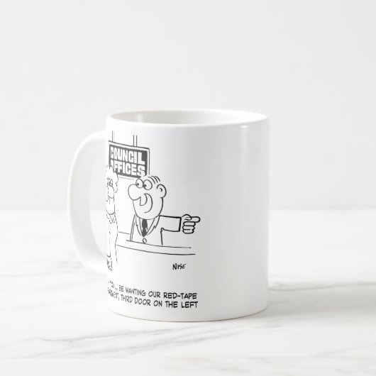 Verwaltungsabteilung des Gemeinderats Kaffeetasse (Vorderseite Links)