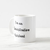 Verwaltungsassistent AKA Office Ninja Funny Kaffeetasse (Vorderseite Links)