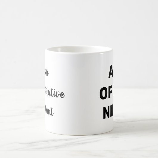 Verwaltungsassistent AKA Office Ninja Funny Kaffeetasse (Mittel)
