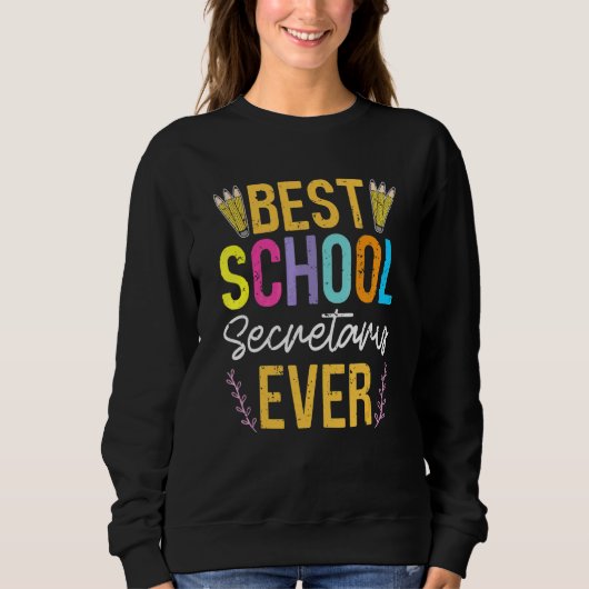 Verwaltungsassistent an der Rezeption Lady School Sweatshirt (Vorderseite)