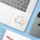 Verwaltungsassistent der Hochschule Aufkleber (Laptop mit iPhone)