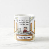 Verwaltungsassistent, Frau Kaffeetasse (Mittel)