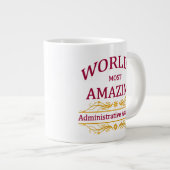 Verwaltungsassistent Jumbo-Tasse (Vorderseite Rechts)