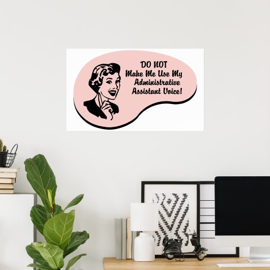 Verwaltungsassistent Poster (Heimbüro)
