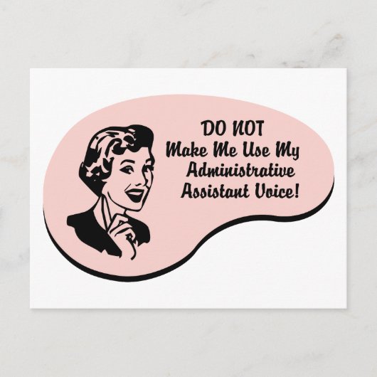 Verwaltungsassistent Postkarte (Vorderseite)