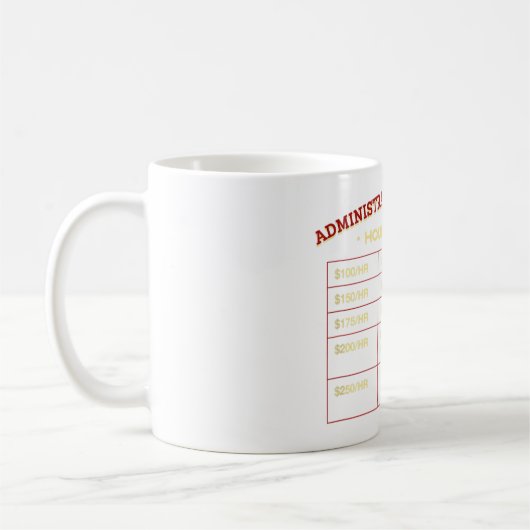 Verwaltungsassistent - Stundenlohn Kaffeetasse (Links)