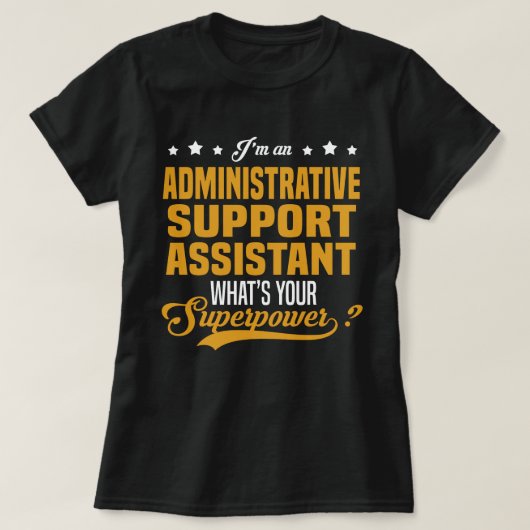 Verwaltungsassistent T-Shirt (Design vorne)