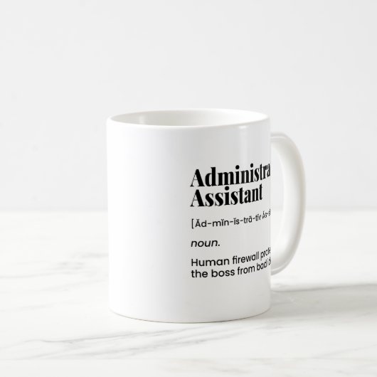 Verwaltungsassistent, Verwaltungsdirektor Kaffeetasse (VorderseiteRechts)