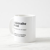 Verwaltungsassistent, Verwaltungsdirektor Kaffeetasse (Vorderseite Links)