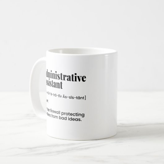Verwaltungsassistent, Verwaltungsdirektor Kaffeetasse (Vorderseite Links)