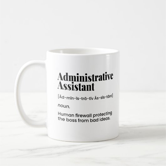 Verwaltungsassistent, Verwaltungsdirektor Kaffeetasse (Links)