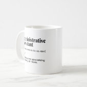Verwaltungsassistent, Verwaltungsdirektor Kaffeetasse (Vorderseite Links)