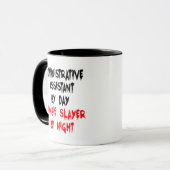 Verwaltungsassistent Zombie Slayer Tasse (Vorderseite Links)