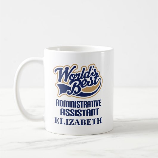 Verwaltungsassistenten-personalisiertes Kaffeetasse (Links)