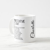 Verwaltungsassistentin Kaffeetasse (Vorderseite Links)