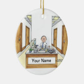 Verwaltungsmitarbeiter - Mann Keramikornament (Rechts)