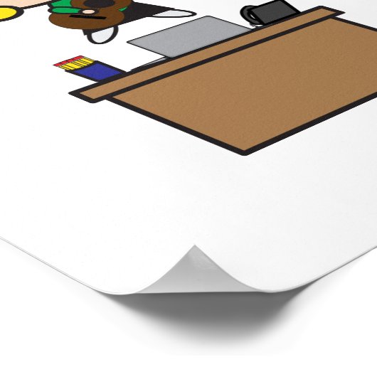 Verwaltungspersonal: Funny Personalize Poster (Ecke)