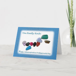 Verwaltungspersonal Tag Sie wirklich Rock Karte