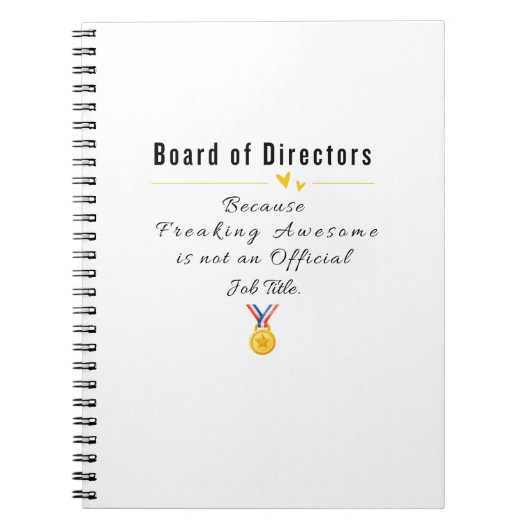 Verwaltungsrat Notizblock (Vorderseite)