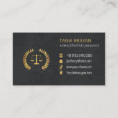 Verwaltungsrecht Visitenkarte (Rückseite)