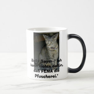 Verwandeln, Bellz sagt:  Fema verwirrte oben, Verwandlungstasse