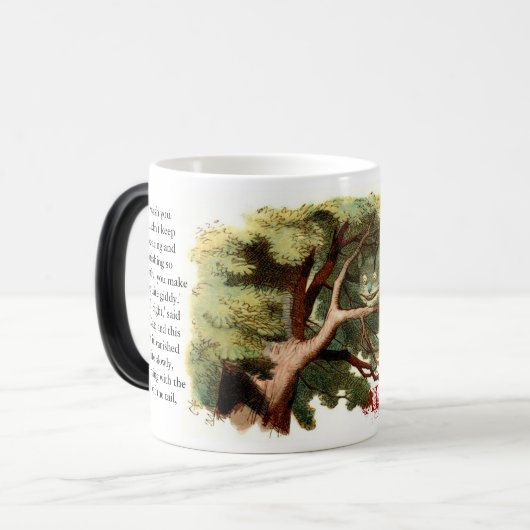 VERWANDELN: Cheshire-Katze Verwandlungstasse (Vorderseite Links)