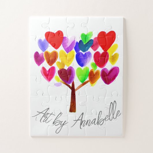 Verwandeln Sie die Kunstwerke Ihres Kindes oder ze Puzzle (Vertikal)