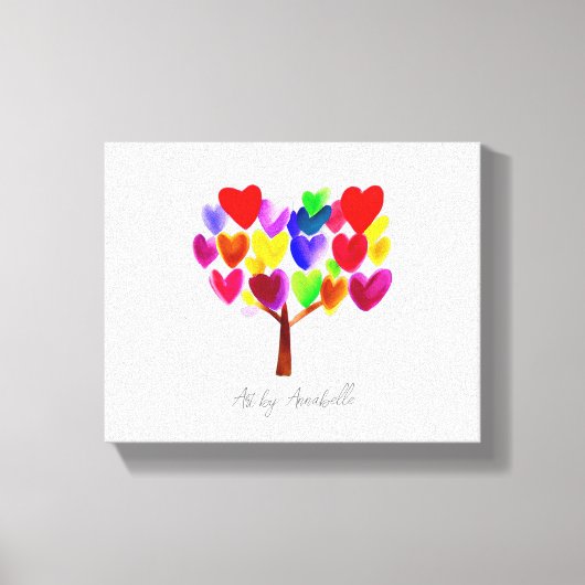 Verwandeln Sie Ihre Kinder in ArtWork oder Zeichn Leinwanddruck (Vorderseite)