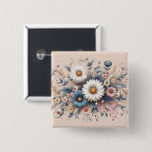 Verwandeln Sie Ihren Platz mit eleganter Daisy Flo Button (Vorne & Hinten)