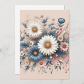 Verwandeln Sie Ihren Platz mit eleganter Daisy Flo Einladung (Vorne/Hinten)