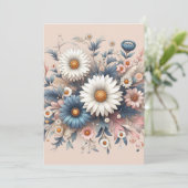 Verwandeln Sie Ihren Platz mit eleganter Daisy Flo Einladung (Stehend Vorderseite)