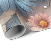 Verwandeln Sie Ihren Platz mit eleganter Daisy Flo Geschenkpapier (Rolleneckpunkt)
