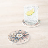 Verwandeln Sie Ihren Platz mit eleganter Daisy Flo Getränkeuntersetzer (Seite)