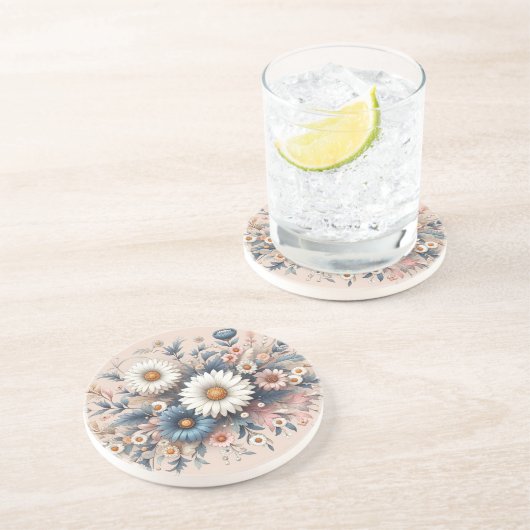 Verwandeln Sie Ihren Platz mit eleganter Daisy Flo Getränkeuntersetzer (Seite)