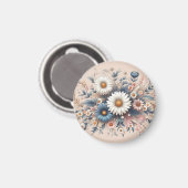 Verwandeln Sie Ihren Platz mit eleganter Daisy Flo Magnet (Vorderseite/Rückseite)