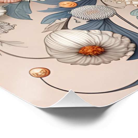 Verwandeln Sie Ihren Platz mit eleganter Daisy Flo Poster (Ecke)