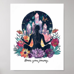 Verwandeln Sie Ihren Raum mit Yoga und Meditation Poster