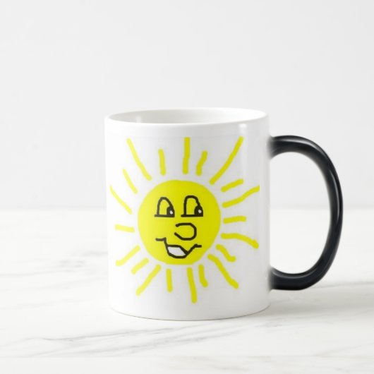 Verwandelnde Sonnenschein-Tasse Verwandlungstasse (Rechts)