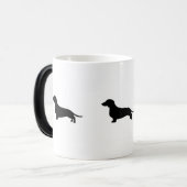 Verwandelnde Tasse der Dackel (Vorderseite Links)