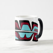 Verwandelnde Tasse der personalisierten (VorderseiteRechts)