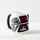 Verwandelnde Tasse der personalisierten (Vorderseite Links)