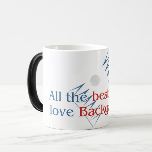 Verwandelnde Tasse des Backgammon (Vorderseite Links)